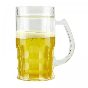 Customized 450ml double wall plastic ice beer cup