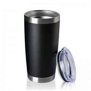 Tumbler siubhail àbhaisteach balla dùbailte stàilinn stainless 16oz