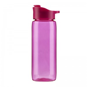 100 % BPA-freie 630 ml auslaufsichere Sportwasserflasche aus Kunststoff mit Strohhalm
