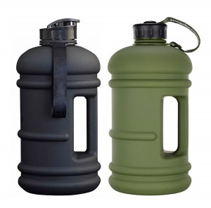 Eine halbe Gallone Wasserflasche BPA-frei, große Sportflasche, lebensmittelechtes Material, Fitnessstudio, tragbar, große Flasche für den Außenbereich