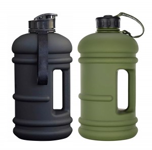 Half Gallon Water Bottle BPA Free Large Sports Bottle Lisebelisoa tsa boemo ba Gym Portable Outdoor Big Bottle