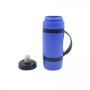 អាចប្រើឡើងវិញបានដោយគ្មាន BPA Plastic Sports and Fitness Squeeze Pull Top Leak Proof Drink Spout Water Bottles BPA Free និមិត្តសញ្ញា និងពណ៌តាមតម្រូវការ