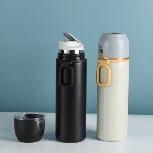 ដបទឹក 500ml Double Wall Stainless Steel Vacuum Insulated Thermos Water Bottle