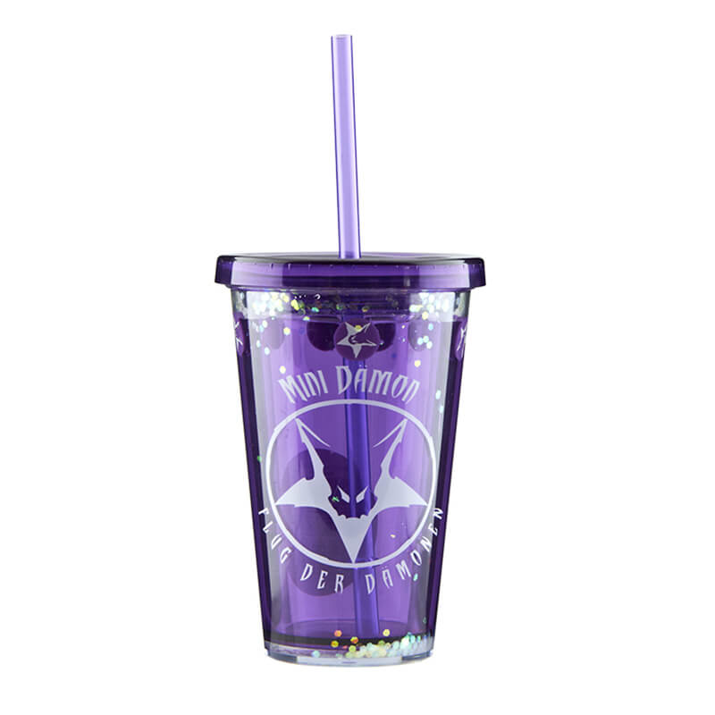 Good User Reputation For Stainless Steel Tumbler With Logo -  customized 12oz Double wall  plastic tumber with straw  – SUNSUM