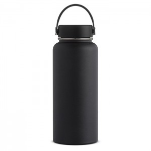 32 oz Custom printed stainless steel double wall vacuum insulate hydro sports hiking water bottles thermos flask