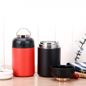 600ml Habeli Wall Stainless Steel Vacuum Insulated Food Thermos Jar