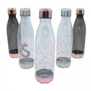 מוצרים אישיים סין 1 ליטר מבודד בצורת קולה בקבוק מים ספורט עם יד PP