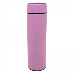 Double wall vacuum insulated flask custom water bottle led temperature display