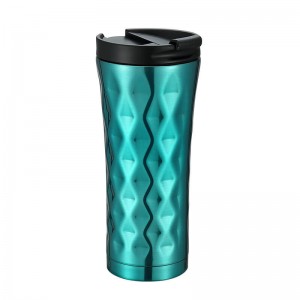 20oz High quality vacuum insulated double wall travel tumbler with lid