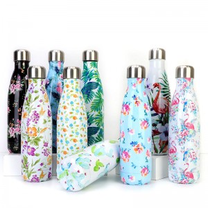 500ml cola bottle shaped double wall vacuum insulated flask swell bottle