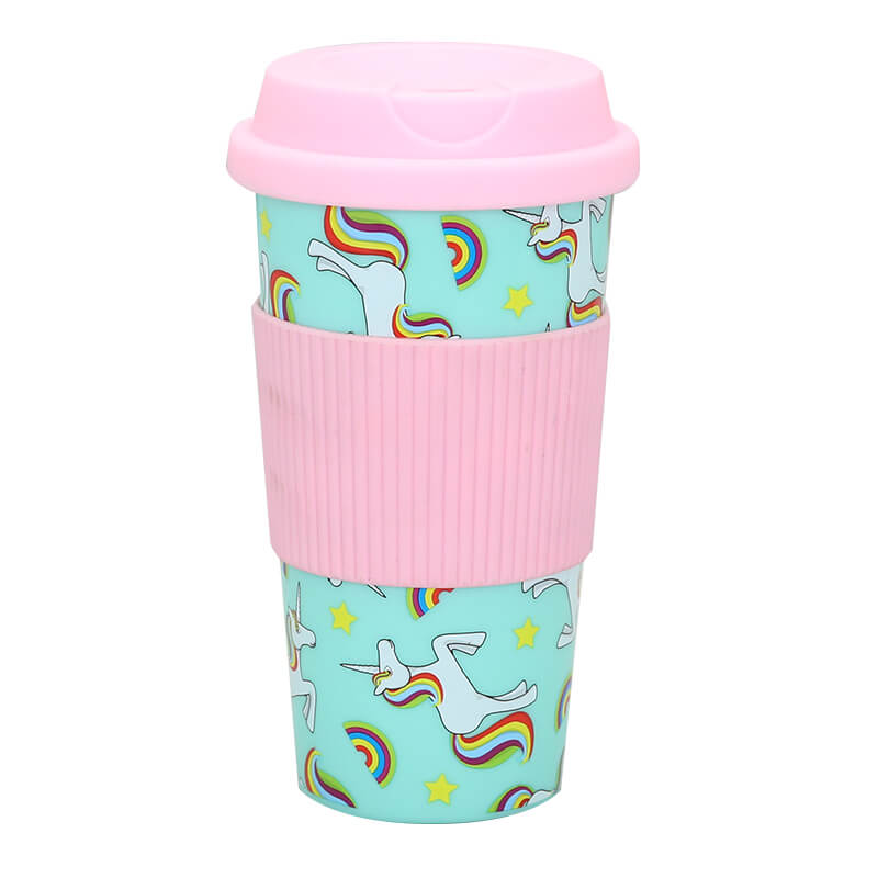 One Of Hottest For Custom Coffee Mugs Bulk - Customized 450ml travel coffee mug with silicone sleeve – SUNSUM