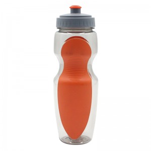 Reusable No BPA Plastic Sports and Fitness Squeeze Pull Top Leak Proof Drink Spout Water Bottles BPA Free customized logo and color