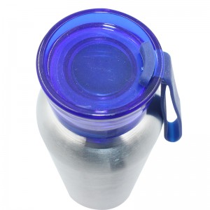 Botella de auga personalizada de aceiro inoxidable 304 sen BPA con corda