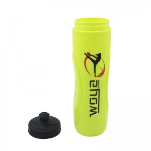 Reutilizável sem BPA Plástico Esportes e Fitness Squeeze Pull Top à prova de vazamento Bico para bebidas Garrafas de água BPA Free logotipo e cor personalizados