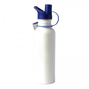 ብጁ 700ml ስፖርት አሉሚኒየም የውሃ ጠርሙስ ከገለባ ጋር