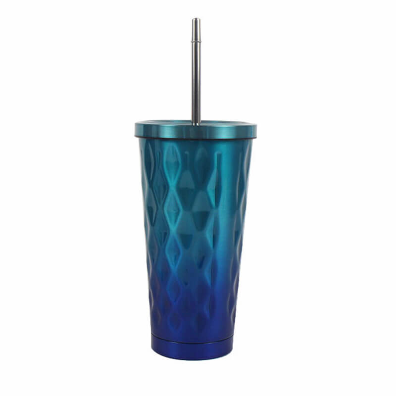 Discount Wholesale Sublimation Stainless Steel Tumbler - 16oz vacuum insulated stainless steel double wall custom travel tumbler with straw – SUNSUM