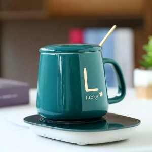 Moko koha hoko wera koha porcelain mug Ritenga Moko USB Charging Temperature Control 55 Degree Ceramic Heated Coffee Milk Mug