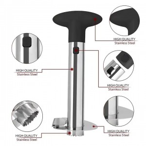 Easy Core Removal Stainless Steel 304 Pineapple corer slicer