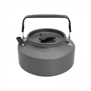 1.1L Camping Wasserkocher Tee Kaffeekanne Tragbare Camping Tee Wasserkocher Aluminiumlegierung Kochen Wasserkocher
