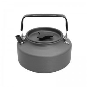 1.1L Camping Kettle Tea Coffee Pot Portable Camping Tea Kettle Aluminum Alloy កំសៀវទឹកចម្អិនអាហារ