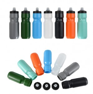 Ilogo ye-Wholesale Custom Ilogo 700ml Sports Water Bottle Ukudla Ibanga le-Bpa Okutholakalayo Asikho isilinganiso I-Squeeze Bike Water Bottle For Cycling