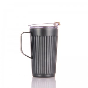 500ml tumbler ngombe vakum stainless steel tembok dobel karo jerami