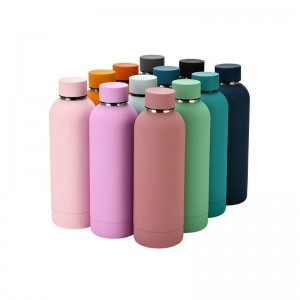 Custom design Water bottle double wall stainless steel cup insulated drink bottle 500ml thermal