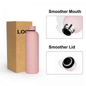 Custom design Water bottle double wall stainless steel cup insulated drink bottle 500ml thermal