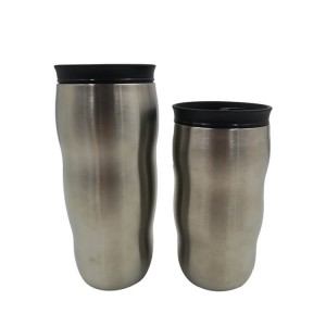 igbale ya sọtọ alagbara, irin ė odi ti adani tumbler ajo