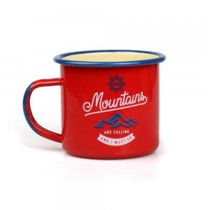 Fa'atau A'oa'o Siisii ​​Vintage Souvenir Enamel Coffee Cup Enamelware Custom Enamel Camping Camping Mug Retro Mug