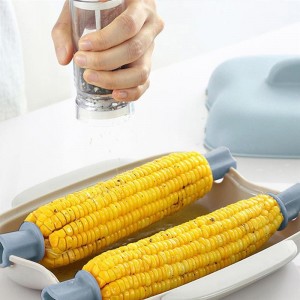 ʻO Microwave Corn Steamer Cooker Microwavable Quick 2 Corn Container Easy To Cook Corn Kitchen Gadget