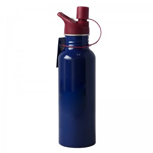 Customized 700ml Sport Aluminiyam ibhotile yamanzi ngomququ