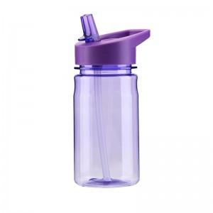 vairumtirdzniecība 100% bez BPA 380 ml necaurlaidīga tritan sporta ūdens pudele ar salmiņu