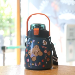 Double Walled Removable straw Hot selling Water Bottle 32OZ vacuum stainless steel custom logo