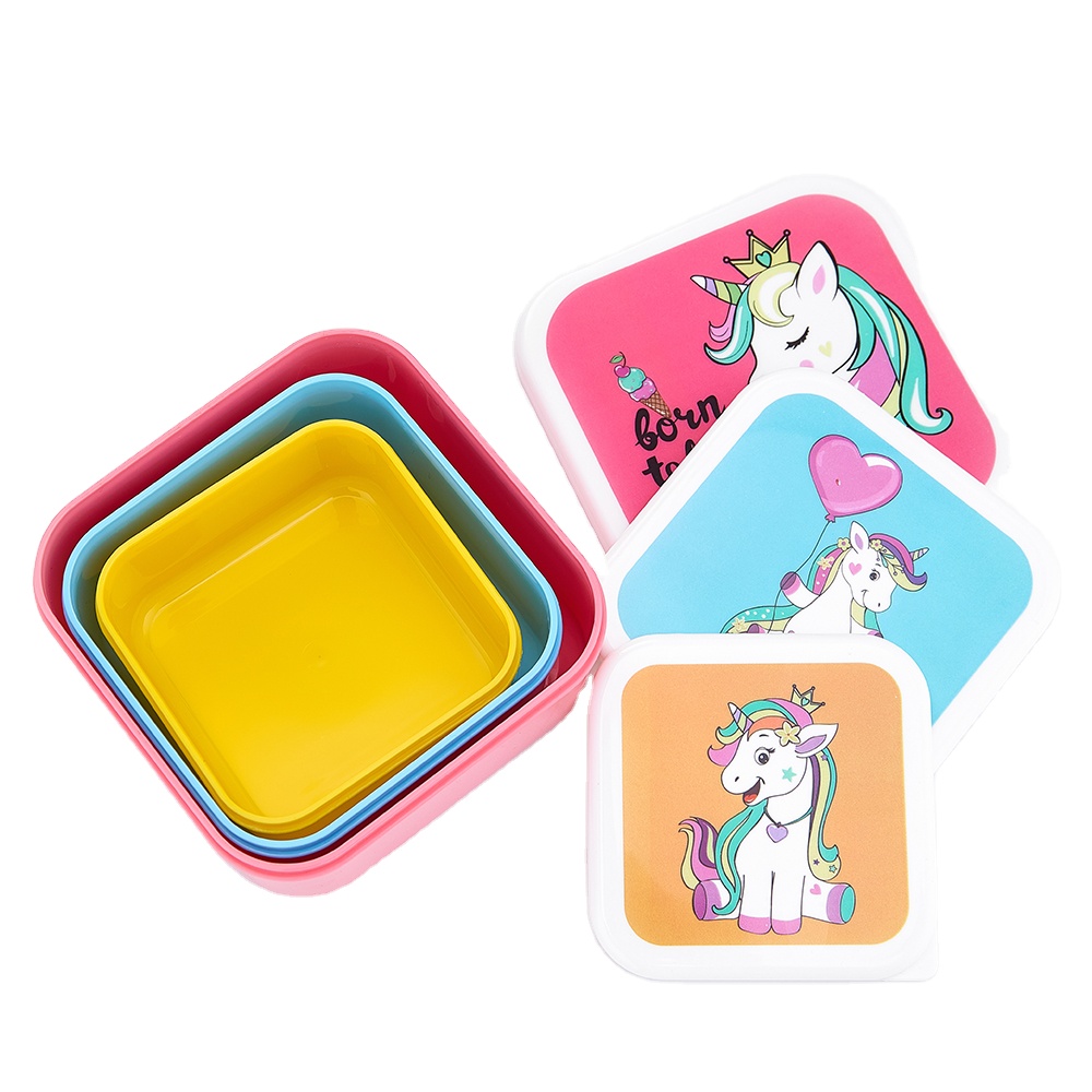 Manufacturer For Personalised Lunch Box For Adults - recyclable layered custom food adult children set leakproof school bottle plastic bento kids lunch box for kid – SUNSUM