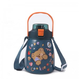 Double Walled Removable straw Hot selling Water Bottle 32OZ vacuum stainless steel custom logo